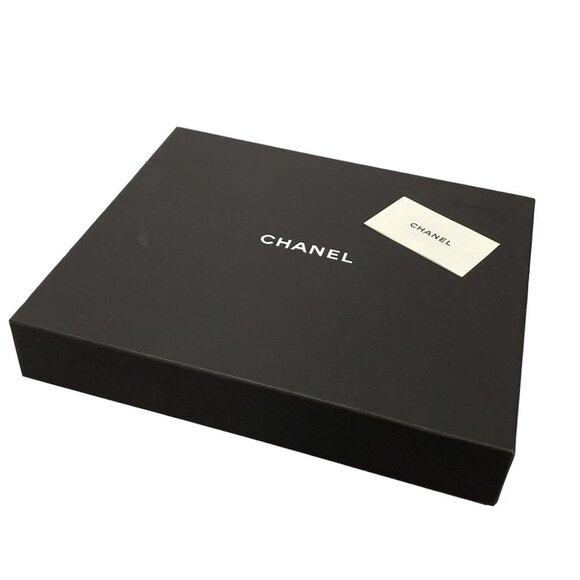 CHANEL - White Light gray Wool Cashmere Silk Scarf - Picture 5 of 6